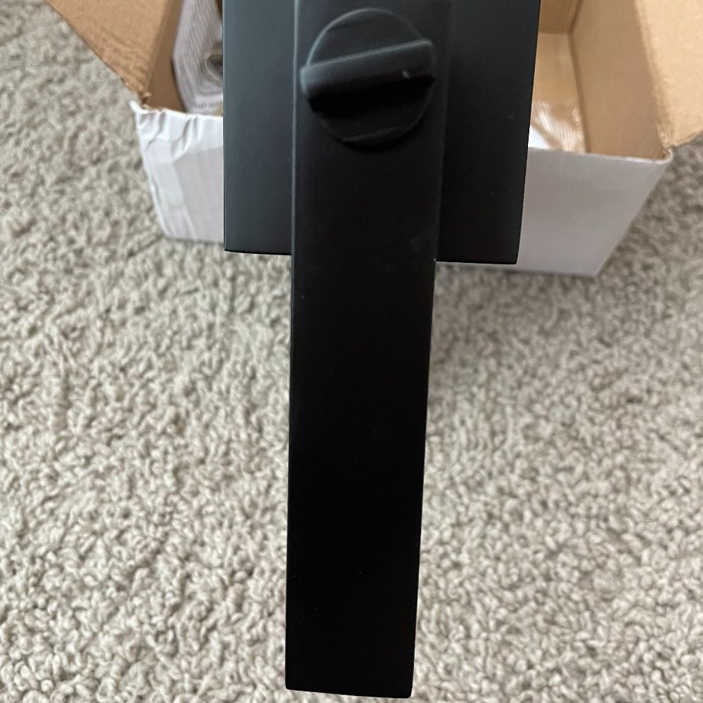 New Door Knob With Lock And Key Matte Black